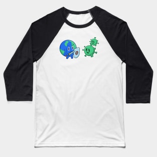 Earth fight with virus Baseball T-Shirt